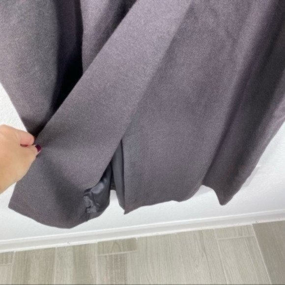 Harve Benard Wool Midi Skirt Back Slit Size 16 - Picture 3 of 7